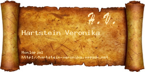 Hartstein Veronika névjegykártya